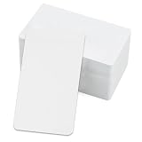 Blanko Papier Karten 200 Stück Leeren Karteikarten Visitenkarten Papier Blanko Weiß für DIY Lernen Gedächtnis Schule Büro 9 x 5,4