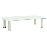 LVHUIDEH Moderne TV-Tisch, Gehärtetes Glas TV-Board, TV-Rack, Fernsehtisch, Bildschirmständer für Wohnzimmer Schlafzimmer 60 x 35 x 17