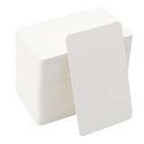200 Stück Blanko Papier Karten, Moderationskarten Kraftpapier Visitenkarten Papier, Blanko Karten zum Selbstgestalten, Kraftpapierkarten, Grußkarten, Wortkarte, DIY-Etiketten, 9 x 5,2