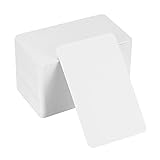 150 Stück Blanko Papier Karten, Karteikarten, Spielkarten, Kraftpapierkarten, Memory Karten Blanko, Visitenkarten Papier für Heimwerken Lernen Gedächtnis - Weiß, 8,8 x 5,2 cm/3,5 x 2,04 Z