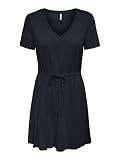 ONLY Damen Onlmay S/S V-Neck Short Dress JRS Noos Kleid, Night Sky, S EU
