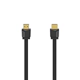 Hama HDMI-Kabel 4 K, flach, 10 Jahre Garantie (High Speed HDMI-Kabel mit Ethernet, 4 K HDMI-Kabel, 1,5 m, Stecker auf Stecker, Ethernet-Kabel, HEC, Audio, 18 Gbit/s, Auflösung 4096 x 2160, geschirmt,