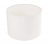 Rayher Hobby 2308302 Lampenschirm, rund, 25 cm ø, Höhe 15 cm, 100% Polyester, für Steh- oder Hängelampe, auch zum Bemalen und Bekleben, weiß, Weiss/Opulenter G