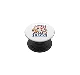I'm Just Here for The Snacks, witzige Vintage-Kunst für Baseball-Liebhaber PopSockets Klebender PopGrip
