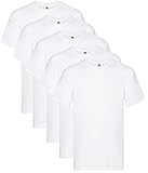 Fruit of the Loom Herren Original T. T-Shirt, weiß, M (5er Pack)