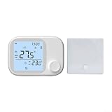 Kabelloses Smart-Thermostat, WLAN, digitales Temperaturregelungsgerät für Tuya für Alexa, Gaskessel, Wasserheizung, RF433, Touchscreen-Display (kein WLAN)