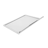 MAGICLULU Elektrische Ofenschlackenschale Ofenbodenmatte Ofenauskleidung Grill Backmatte Krümelauffangschale Antihaftbeschichtetes Ofenblech Zubehör Für Heißluftfritteusen Silver E