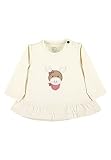 Sterntaler Baby - Mädchen Langarmshirt Baby Langarm-shirt Esel Emmi, Beige, 56