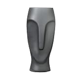 GEK208130 Vasen Abstrakte Kunst-Gesichts-Glasvasen-Dekoration, Trockenblumen-Arrangiergerät, kreatives Wohnzimmer, Tisch, Heimdekoration Blumenvasen(Groß)