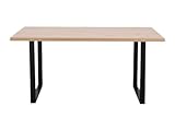 FORTE Tischsystem: Tischplatte aus Holzwerkstoff in Artisan Eiche Dekor, 180 x 3,8 x 90