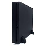 XM&QY PS4 Slim Vertical Standfuß für Playstation 4 Slim Vertikaler Fußständer aus Silikon Stabiler Basis rutschfest Genügend Platz zum Kühlen, Schw