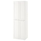 Ikea SMÅSTAD Kleiderschrank, 60x42x181 cm, Weiß mit Gestell/mit 2 Kleiderstang