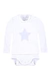 bellybutton Shirt-Body langärmlig mit Sternenprint Jungen Mädchen Hellblau,50','Blau Baby