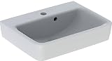 Geberit Renova Plan Waschbecken 50x38x16,5 cm 1 Hahnloch Mit Überlauf Weiß