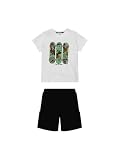 Melby Jersey-Set für Jungen 95L5174, Weiß-Schwarz 113L, 12 J