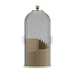 Ohulelks 1 Stück Make-Up-Pinselhalter-Organizer + Deckel, Staubdichter Make-Up-Pinsel-Organizer für Schminktisch, Schreibtisch, B