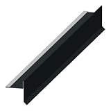 4 Home & Garden | Ortblech mit Wasserfalz Alu Anthrazit 200cm | Giebelblech Ortgangblech Winkelblech Dachb