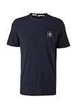s.Oliver Herren Jerseyshirt mit Print-Details 2113390,blau,S