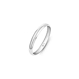 Amberta Allure Damen Hochzeits Ring aus 9K Gold: 2.5 mm Ehering Größe 53,8