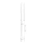 TP-Link EAP110-Outdoor Outdoor WLAN Access Point (300Mbit/s 2,4GHz, Omada SDN, unterstützen nur passives PoE, IP65 wetterfest für Außenumgebung) weiß