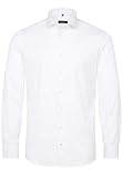 eterna Langarm Hemd Slim FIT Twill unifarben W40 Langarm Weiß