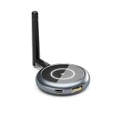 AIMIBO HDMI Wireless Transmitter - Handy Phone/Tablet als Zweiten Bildschirm per App nutzen, 165FT/50M Streaming Full HD 1080P@60Hz Video für Mini PC, Laptop, Camera, DVD, Cable Box to T