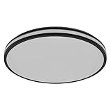 Osram Orbis Caleb LED Deckenleuchte 490mm, 36W, 3000K Warmweiß, Schwarz, Metall mit Kunststoff-Ring, IP20