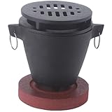 Tragbarer Grill, Rauchfreier Mini-Grill-holzkohlegrill Für Einzel-Camping-Picknick Holzsockel Und B