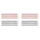 Guihydur 20 StüCk 16AWG Silikon Draht mit 4,0 mm Stecker Stecker Länge 10 cm für 380 390 540 550 775 795 Bürsten Motor Anschluss Kab