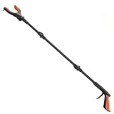 Kekoy 81cm Faltbare Greifer mit Licht, Greifer für Senioren, Greifer Müllzange, Anti-Rutsch-Kiefer, Gemütlich Gummigriff, Aufhebehilfe für Senioren, Magnethaken für Müll Zange, Armverlängerung
