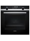 Siemens HB578GBS3, iQ500, Einbau-Backofen 60 x 60 cm, activeClean Pyrolyse Selbstreinigung, 3D Heißluft, Schnellaufheizung, cookControl30 Automatikprogramme, softMove, E