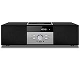 Kompaktanlagen Nostalgische Bluetooth-Stereoanlage für Zuhause, WISCENT Vintage Micro HiFi Systems CD-Player, mit Bluetooth Audio Streaming, FM Radio, USB-Anschluss, Aux-in, Kopfhö
