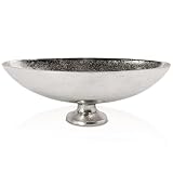 Blümelhuber Boho Deko Schale Silber Tisch Deko Dekoschale Silber - Flur Deko - Kleine S