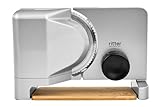 ritter classico 5 Elektrischer Allesschneider & Brotschneidemaschine aus Metall mit ECO-Motor, Made in Germany, Silb