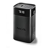 NGS Twix 20 Tragbarer Akku, 20.000 mAh, 65 W, Schnellladung, USB-C 20 W und USB-A QC 22,5 W, präzises LED-Display, kompakt und leicht, kompatibel mit iPhone, Samsung, Xiaomi, Huawei, Laptop