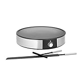 WMF Lono Crêpes Maker elektrisch – Crêpesmaschine 1.600 W mit 33 cm Antihaft-Platte, Teigverteiler und Wender, stufenlose Temperaturregelung, spülmaschinenfeste Teile, gut für herzhafte Crêp