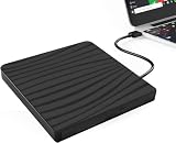 XIAOXIN Externer CD-Player, tragbar, externer DVD-Brenner, externer CD-Player für PC Desktop Tower, externe Festplatte Ultra Slim USB 3.0, kompatibel mit Windows 11/10/8.1/7/XP, Linux