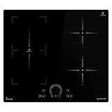 KKT KOLBE Induktionskochfeld 60 cm Autark | Rahmenlos | 4 Zonen Kochplatte | 9 Stufen | Flexzone | Schnellaufheizung | BBQ-Funktion | Touch Slider | IH85901FZ