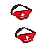 Baluue 2 Stk Erste-hilfe-tasche Für Outdoor Wasserdichte Hüfttasche Erste-hilfe-taschen Leer Ersthelfer Tasche Notfalltasche Erste-hilfe-gürteltasche Gürteltaschen Riementasche Taille R