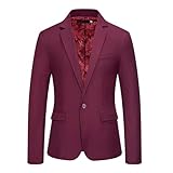 Herren Blazer Schwarz Lang Herren Business Casual Fashion One Button Anzug Einfarbiger Mantel Herren Jacken Winter Herren Einfarbig Slim Fit Zweireihig Langarm Blazer Flecktarn Jack