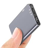 128GB Magnetischer Digitaler Voice Recorder, 1520 Stunden Aufnahmespeicher, Sprachaktivierter Recorder mit Wiedergabe-Rauschunterdrückung, Audioaufnahmegerät fü