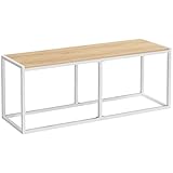 HOOBRO Sitzbänke für Esszimmer Bank, 120 x 30 x 46,5 cm Küchenbank, Essbank im Industrie Design, Stabiler Metallrahmen, Einfach zu montieren, für Küche, Wohnzimmer, Eingang, Schlafzimmer EWN12CD01