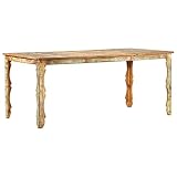 Homgoday Esstisch 180x90x76 cm Massivholz Altholz Küchentisch Esszimmermöbel für Zuhause, Büro, Café & Restaurant 1344 Möb
