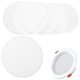 JEWEDECO 24 Stk Blendfreier Lampenschirm Scheinwerfer Lampenschirm Mit Lichtdurchflutete Decke Diffusorlampe Strahler Lichtabdeckungen Diffusor Deckenstrahler Film Eine Armatur Plastik Weiß