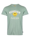 Roadsign Australia Herren T-Shirt mit Logo-Aufdruck und Rundhalsausschnitt, 100% Baumwolle grün | XL