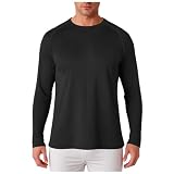 Yusealia Laufshirt Langarm Herren Schnelltrocknend Lässig UV Shirt Sport Tshirt Trainings Atmungsaktiv Sweatshirt Fitness Funktionshemd Unterwäsche Sommer Laufkleidung Männer Ob