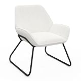 IDMarket - Sixtine-Sessel aus Frottee-Stoff und schwarzen Metallb