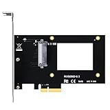 GLOTRENDS PU13 U.3 auf PCIe 4.0 X4 Adapter für 6.3 cm U.3 SSD, PCIe 4.0 X4 Full Sp