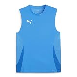 PUMA Unisex Teamgoal Sleeveless Jersey Fußballtrikot, Electric Blue Lemonade-puma White-puma Team Royal, L EU
