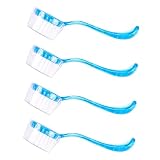 WOONEKY 4 Stück Badebürste Für Kleine Haustiere Haustierkamm Weiche Reinigungsbürste Für Kleintiere Massagezubehör Massagegerät Für Haustiere Igel Badebürste Igel-duschzubehör Plastik